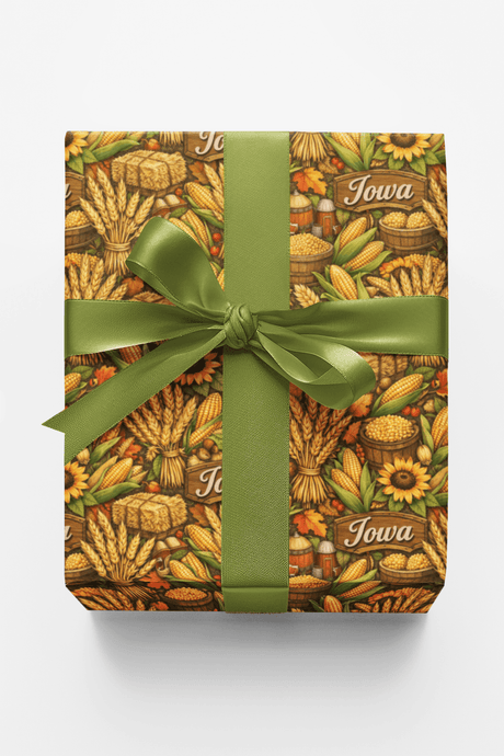 Iowa Harvest Grain - London Penny Gift Wrap