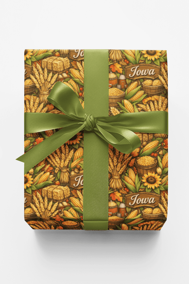 Iowa Harvest Grain - London Penny Gift Wrap