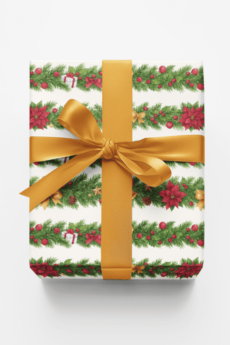 Golden Cheer Garland - London Penny Gift Wrap