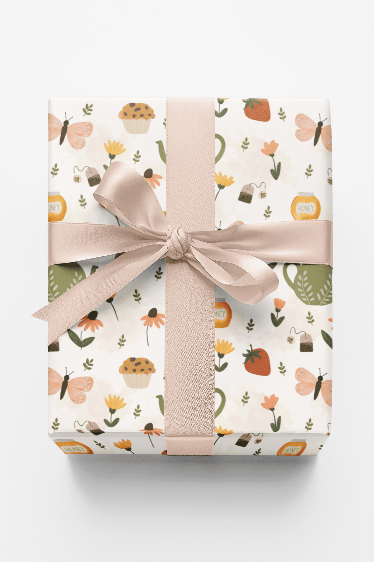 Spring Tea Garden - London Penny Gift Wrap