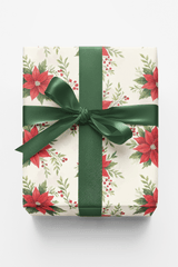Poinsettia Wishes - London Penny Gift Wrap