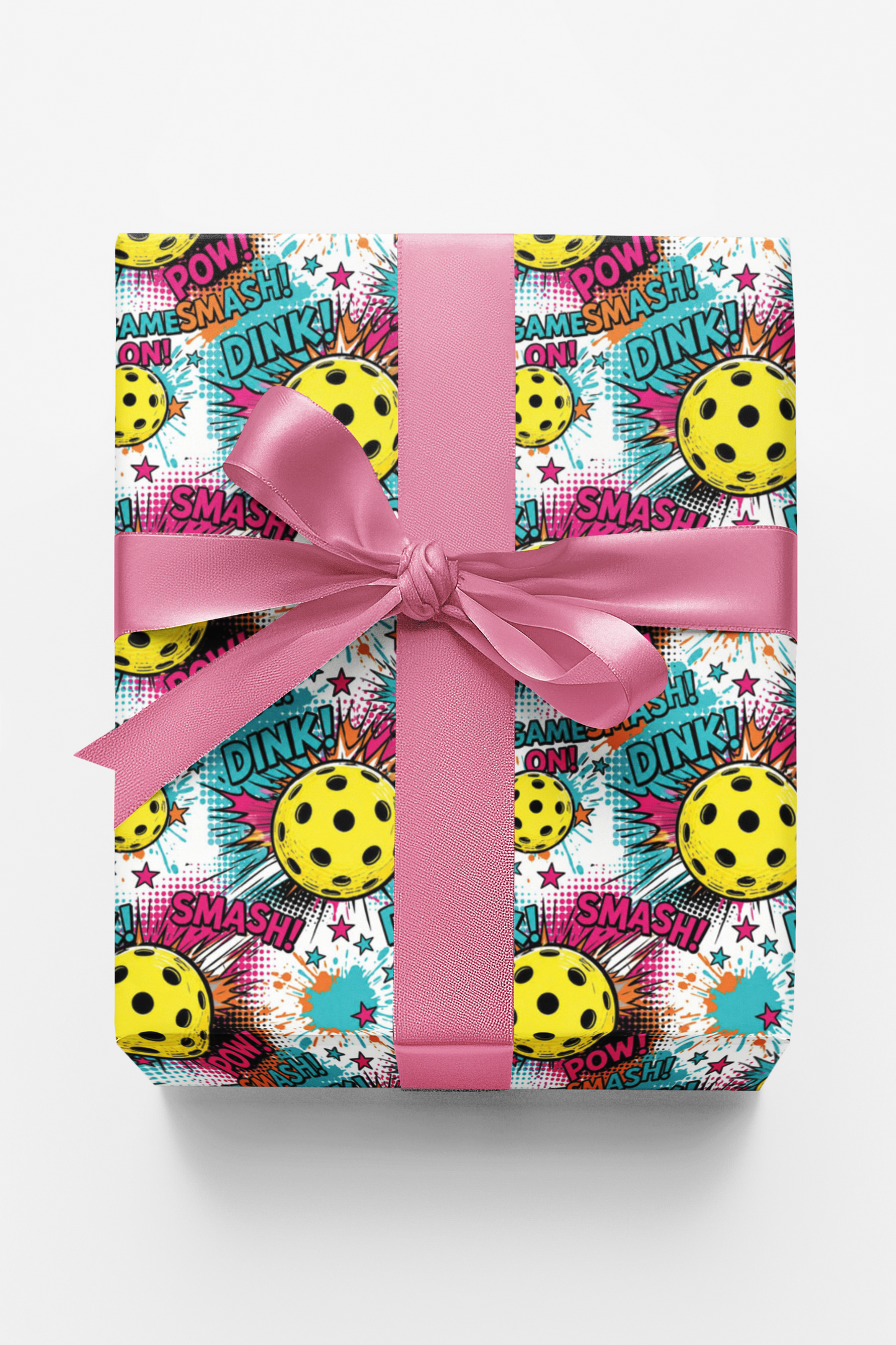 Pop Smash Pickleball Wrapping Paper