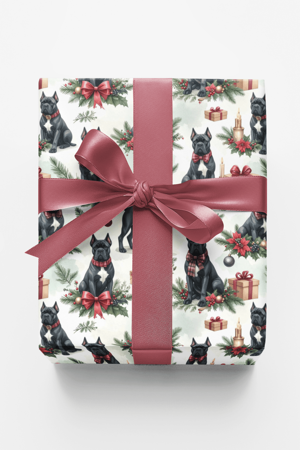 Holiday Presents (Cane Corso) Wrapping Paper - London Penny Gift Wrap