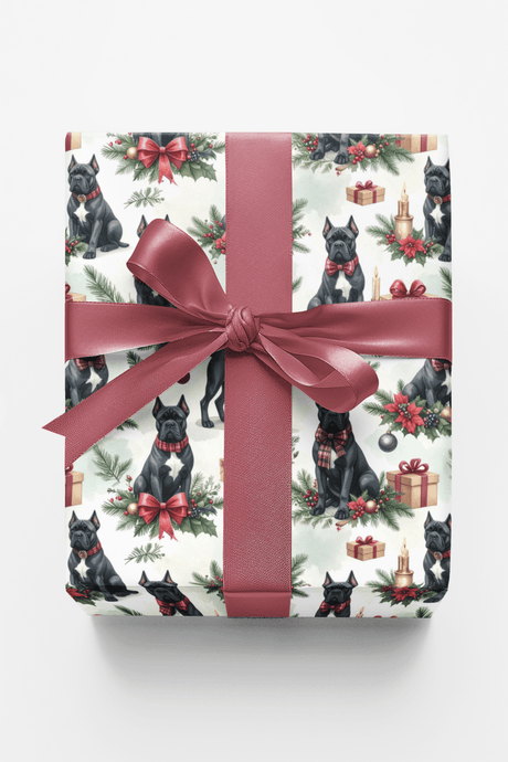 Holiday Presents (Cane Corso) Wrapping Paper - London Penny Gift Wrap