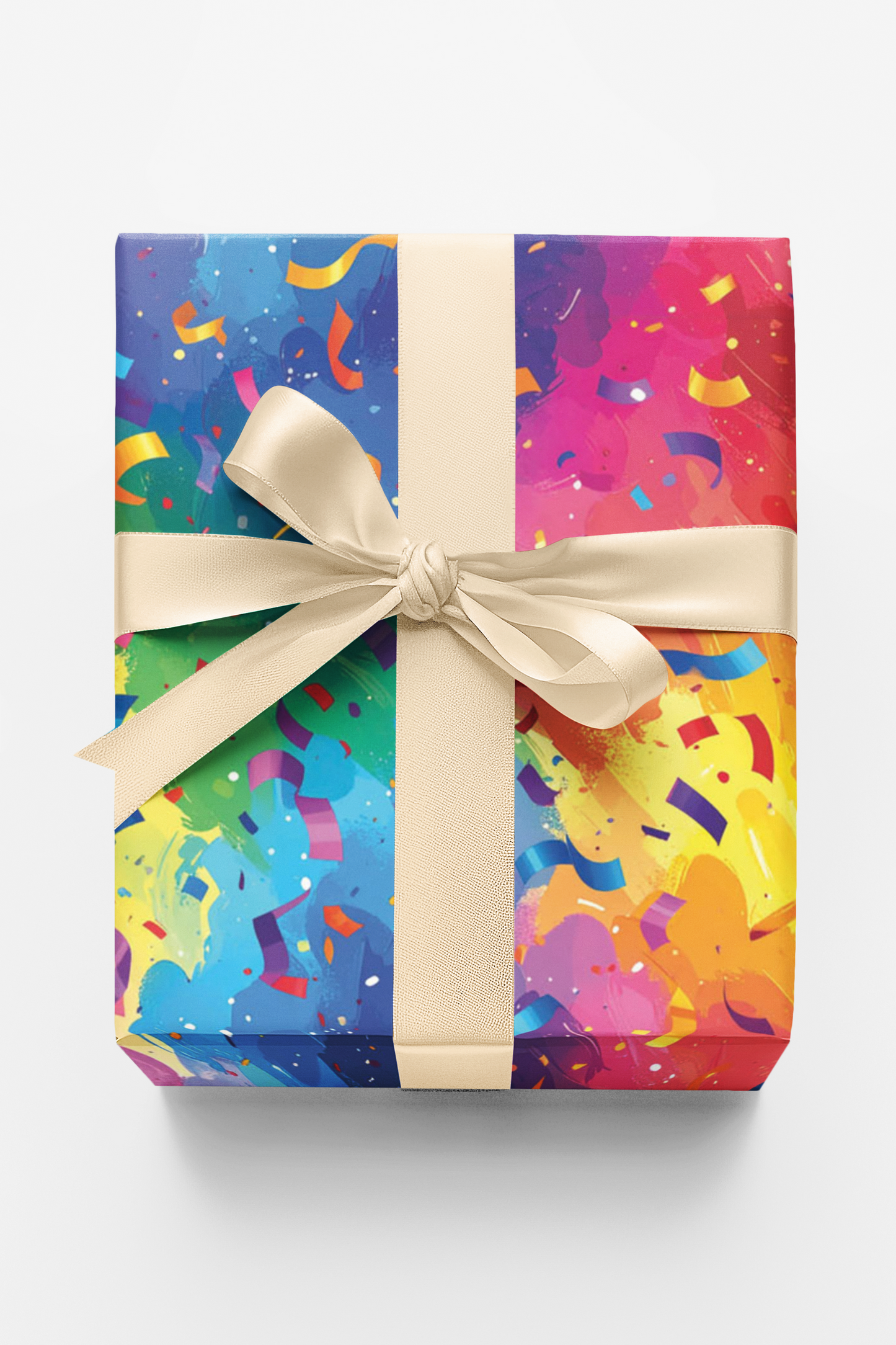Confetti Storm Celebration Wrapping Paper