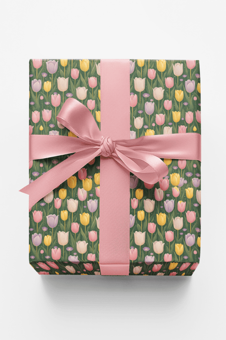 Morning Tulip Fields - London Penny Gift Wrap