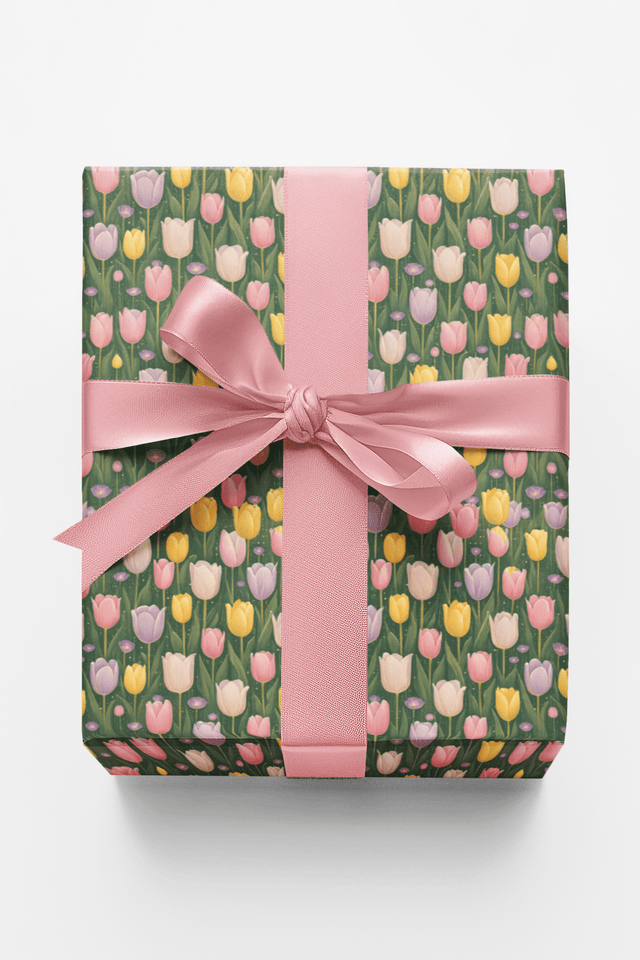 Morning Tulip Fields - London Penny Gift Wrap
