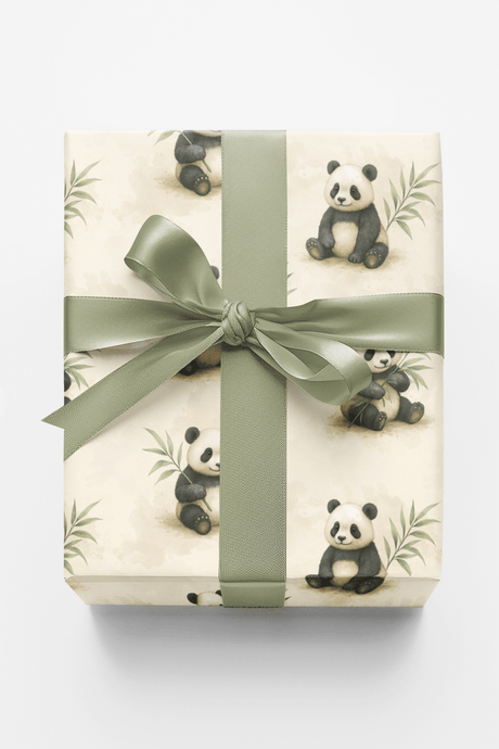 Safari Stroll: Panda - London Penny Gift Wrap