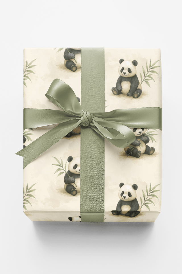 Safari Stroll: Panda - London Penny Gift Wrap