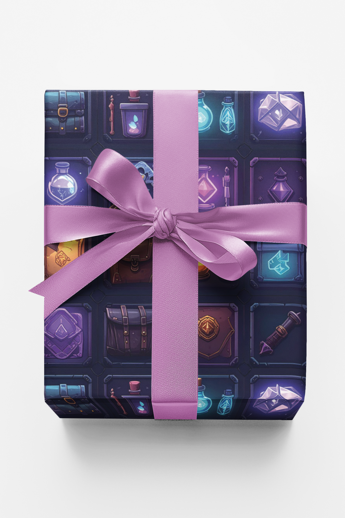 Inventory Relic Grid Wrapping Paper