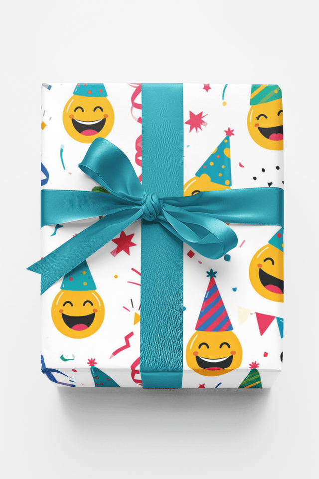Party Face Pop Art Wrapping Paper - London Penny Gift Wrap