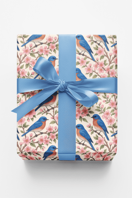 Bluebird Blossom Trail - London Penny Gift Wrap
