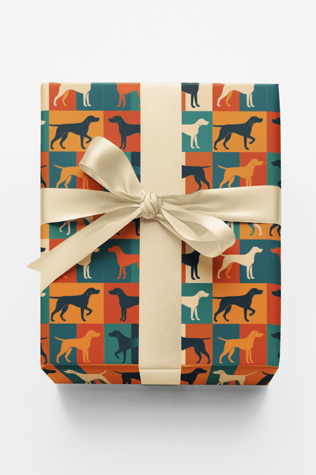 Pointer Pop Geometry - London Penny Gift Wrap
