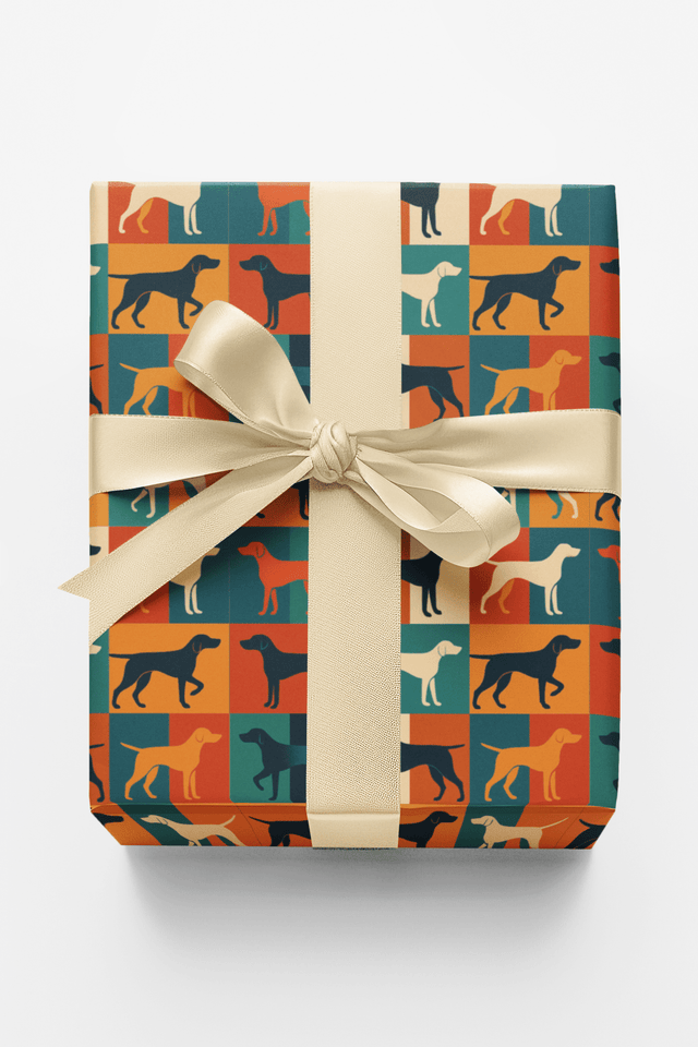 Pointer Pop Geometry - London Penny Gift Wrap