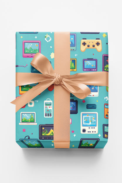 Pixel Pocket World Wrapping Paper