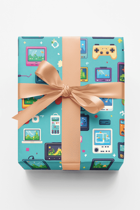 Pixel Pocket World Wrapping Paper - London Penny Gift Wrap