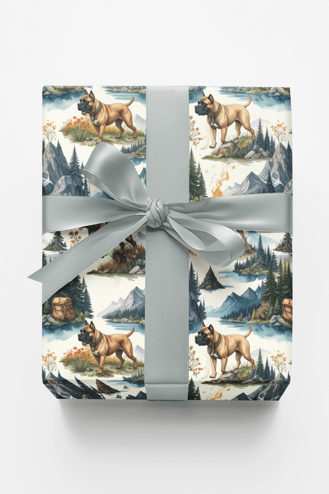 Mountain Adventure (Cane Corso) Wrapping Paper - London Penny Gift Wrap