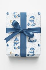 Bluebell Snowman - London Penny Gift Wrap