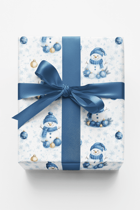 Bluebell Snowman - London Penny Gift Wrap