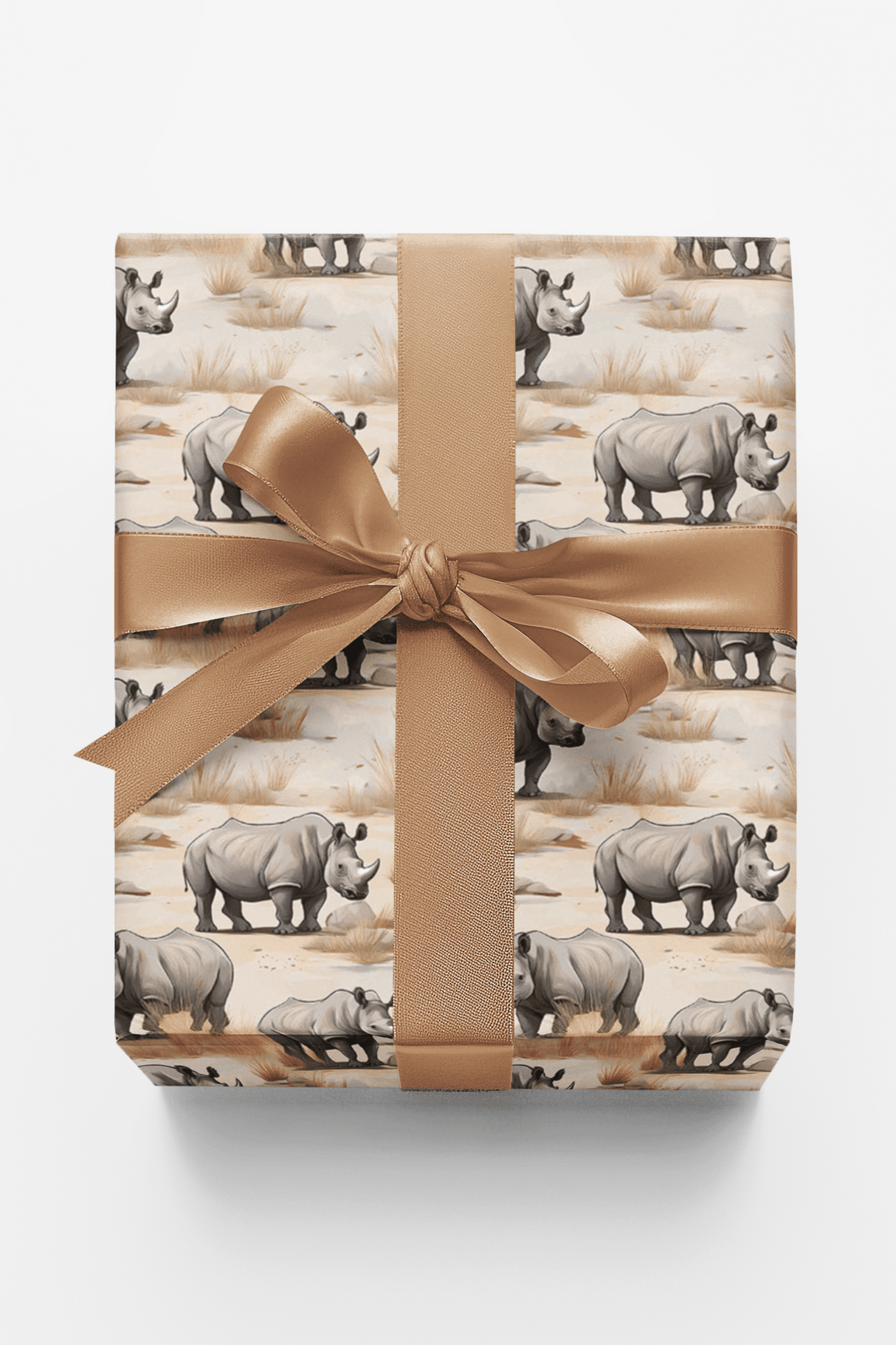 Safari Stroll: Rhinoceros - London Penny Gift Wrap