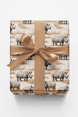 Safari Stroll: Rhinoceros - London Penny Gift Wrap