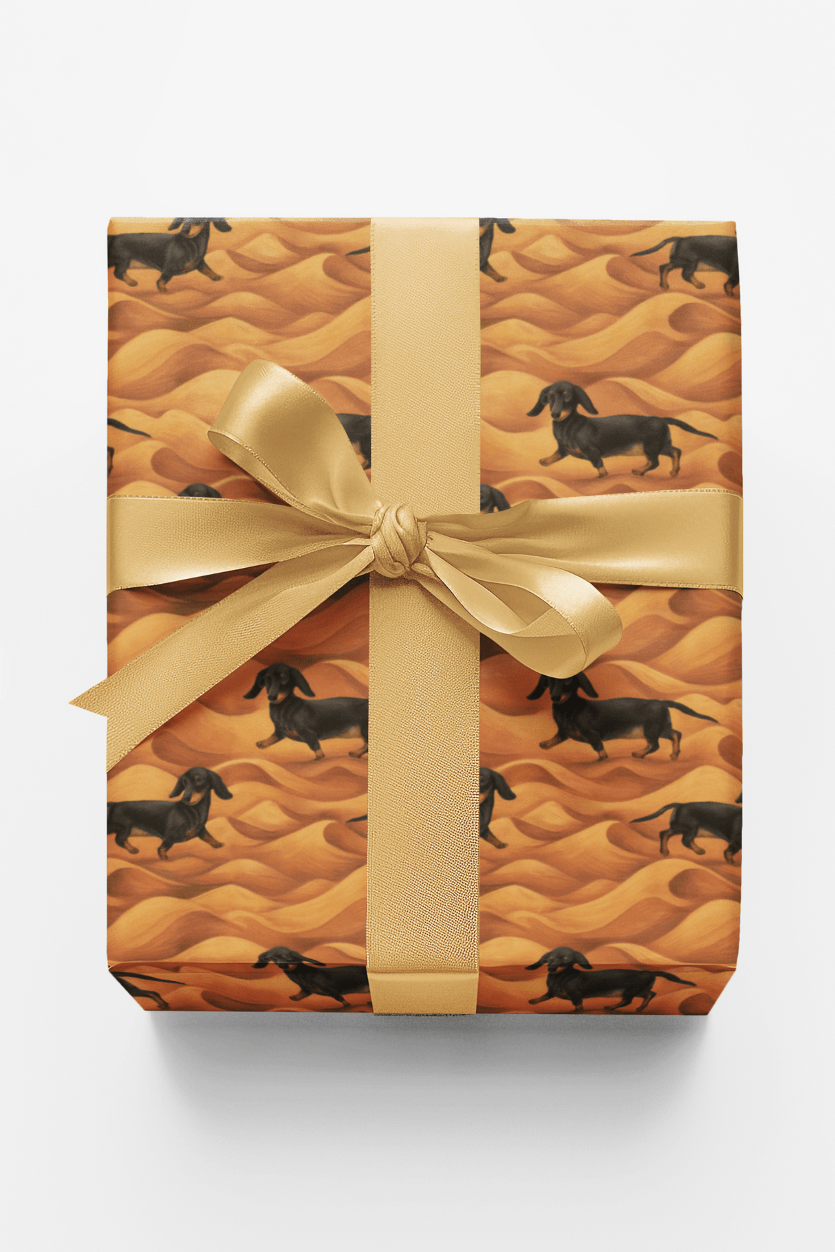Dachshunds in the Dunes - London Penny Gift Wrap