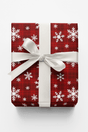 Holiday Plaid Snowfall - London Penny Gift Wrap
