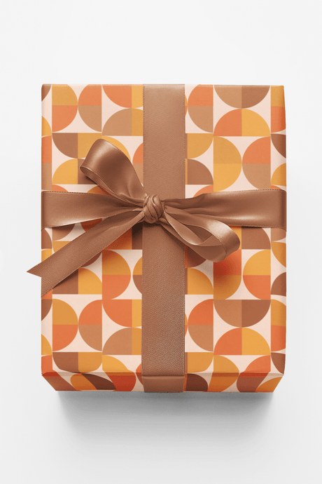 Mid Century Geo Blocks - London Penny Gift Wrap