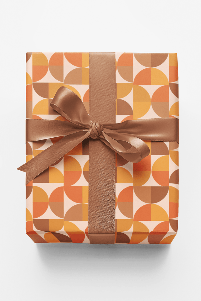 Mid Century Geo Blocks - London Penny Gift Wrap