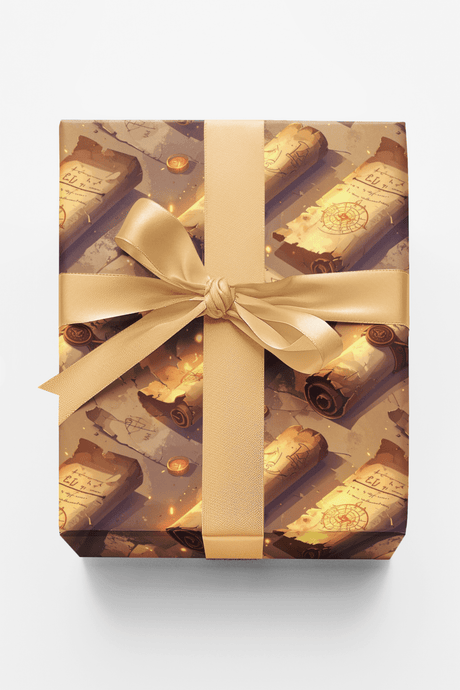 Magic Scroll Expedition Wrapping Paper - London Penny Gift Wrap