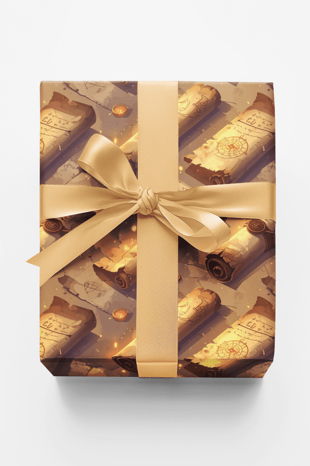 Magic Scroll Expedition Wrapping Paper - London Penny Gift Wrap