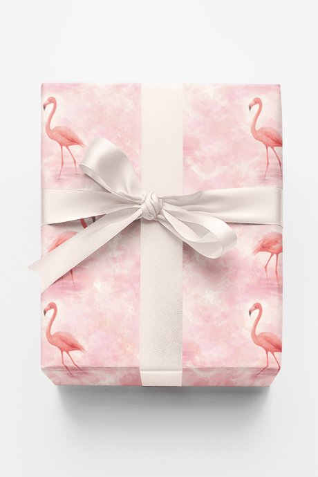 Sassy & Classy Flamingos - London Penny Gift Wrap