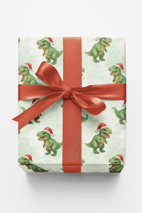 Santa Saurus - London Penny Gift Wrap