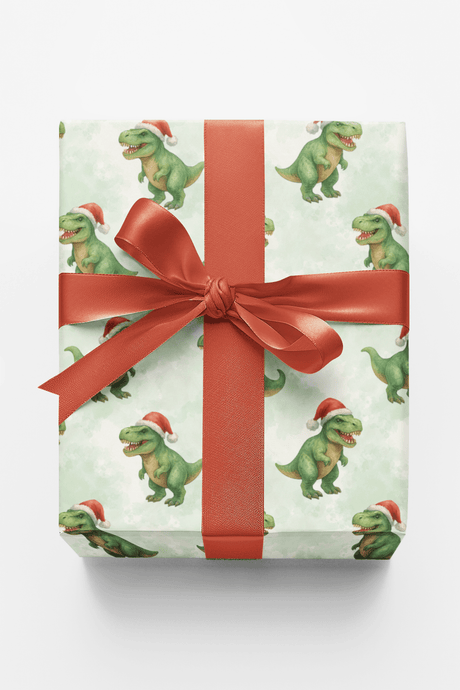 Santa Saurus - London Penny Gift Wrap