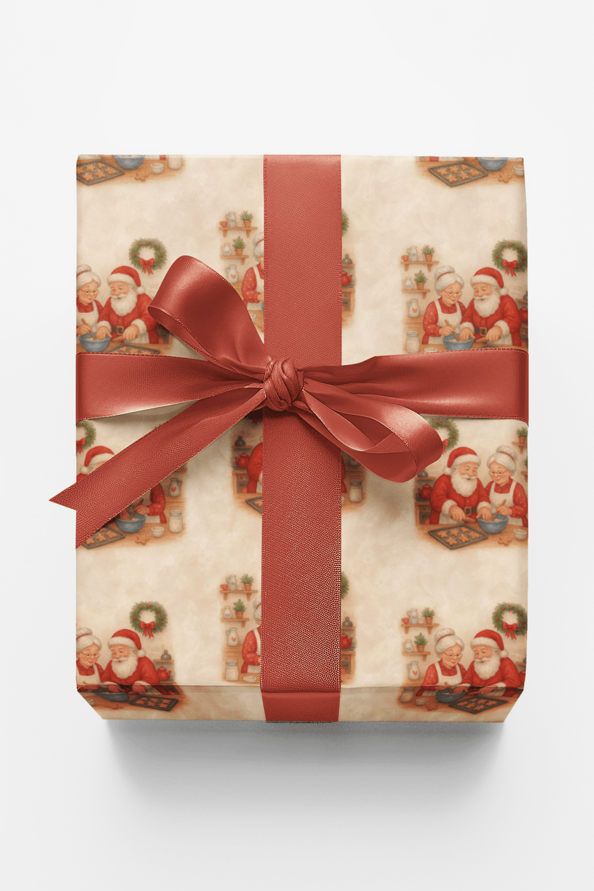 Cookie Time with the Clauses - London Penny Gift Wrap
