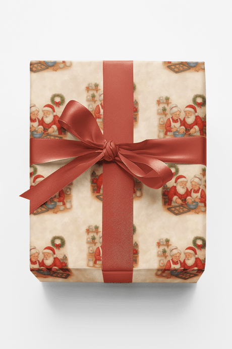 Cookie Time with the Clauses - London Penny Gift Wrap