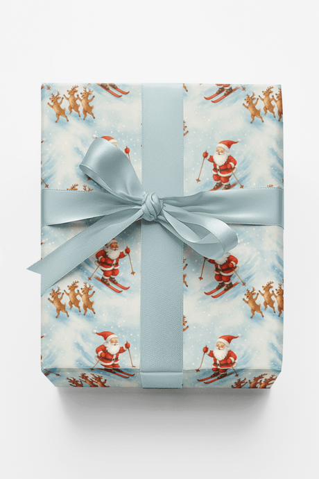 Santa’s Ski Season - London Penny Gift Wrap