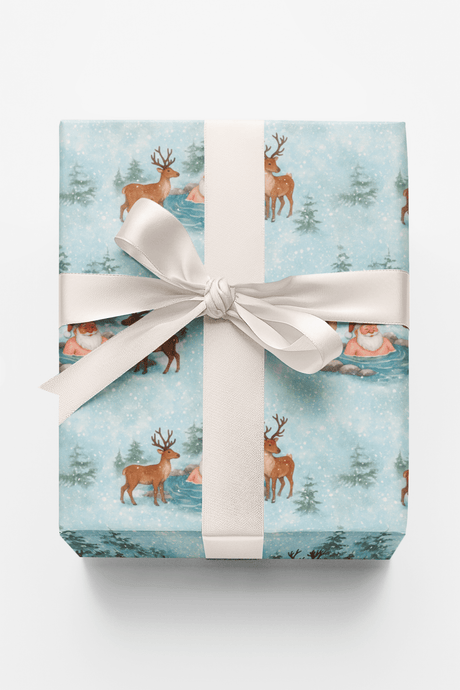 Santa’s Spa Day - London Penny Gift Wrap