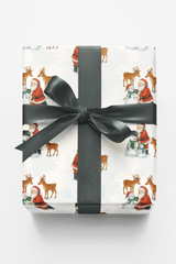 Flurries & Fun with Claus - London Penny Gift Wrap