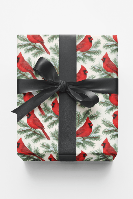 Snow-Kissed Cardinals - London Penny Gift Wrap