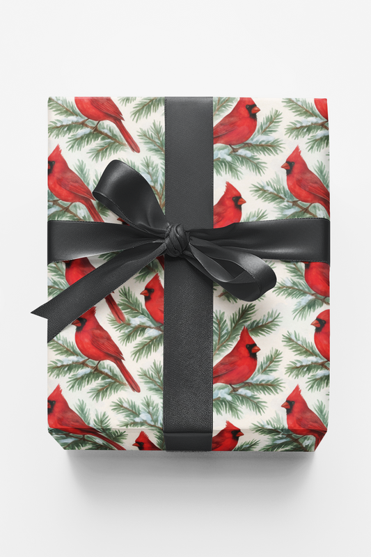 Snow-Kissed Cardinals