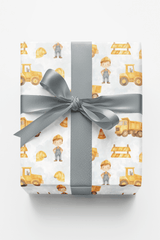 Construction Kids - London Penny Gift Wrap