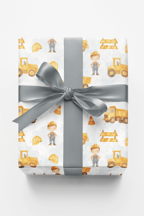 Construction Kids - London Penny Gift Wrap