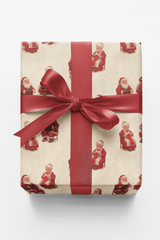 Love & Laughter with the Clauses - London Penny Gift Wrap