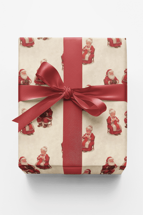 Love & Laughter with the Clauses - London Penny Gift Wrap