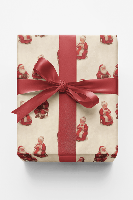 Love & Laughter with the Clauses - London Penny Gift Wrap