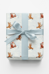 Santa vs. Reindeer: Snow Wars - London Penny Gift Wrap