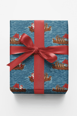 Santa’s Ocean Adventure - London Penny Gift Wrap