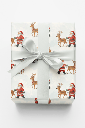 Santa’s Reindeer Walkies - London Penny Gift Wrap