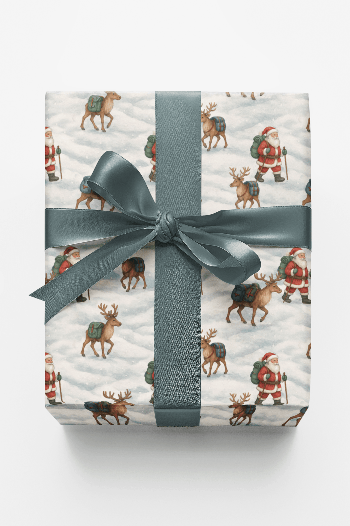 The Hiking Claus - London Penny Gift Wrap